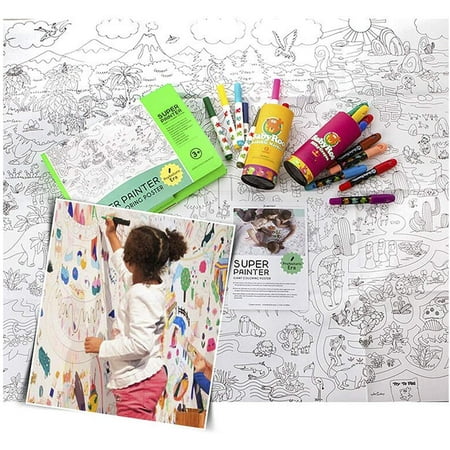 Super Painter Giant Coloring Doodle Poster Oversize Princess Garden Theme Scene Drawing Doodle Wall Post Mandala Doodle Art for Children Creative Drawing Educational Gift For Kids Boy Girl Adults Super Painter Giant Coloring Doodle Poster Oversize Princess Garden Theme Scene Drawing Doodle Wall Post Mandala Doodle Art for Children Creative Drawing Educational Gift For Kids Boy Girl Adults